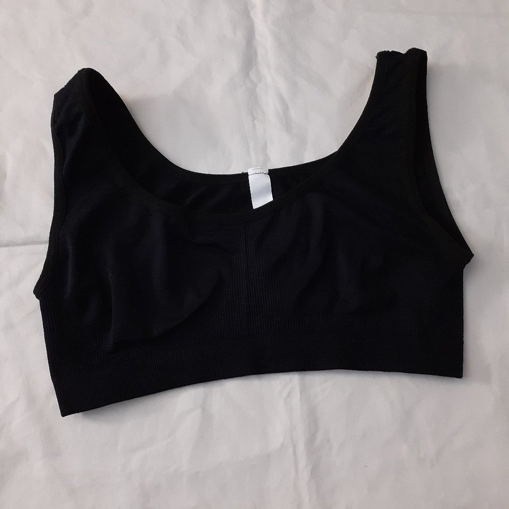 Shein Solid Bra - Black - One size